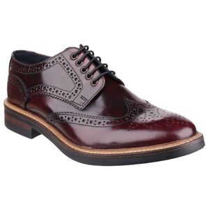 Base Wolburn Mens Smart Casual Leather Lace up Brogue Oxford Shoes US Sizes 7-13